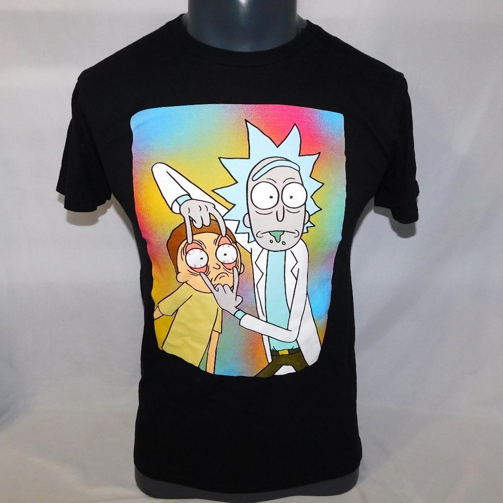 Ricky and Morty Graphic T Shirt Jack of All Trades Mens S